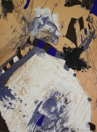 石版画 Guinovart - Com muntanya