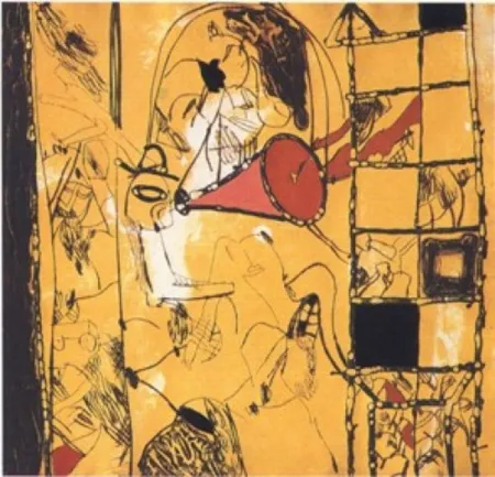 复数作品 Guinovart - Con una cuchara de palo