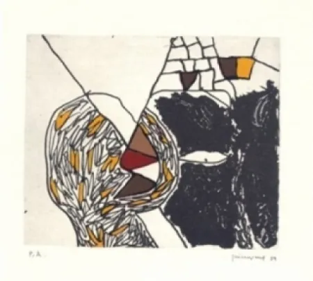 版画 Guinovart - Des de loca-marge