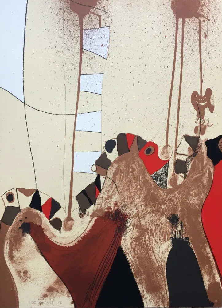 石版画 Guinovart - FANG 2