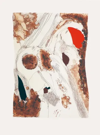 版画 Guinovart - Fuga y siena