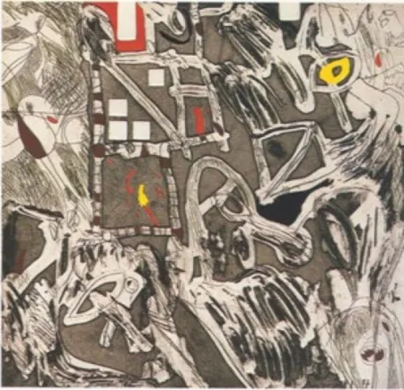 复数作品 Guinovart - Huir por las esquinas y encerrarse en los....