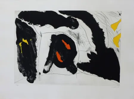 版画 Guinovart - Imatges de temps 3