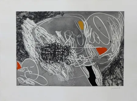 版画 Guinovart - Imatges de temps 7