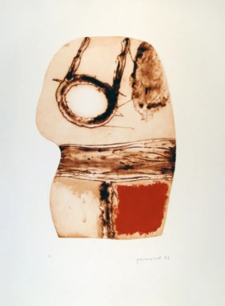 蚀刻版画 Guinovart - Imatges i Terra II