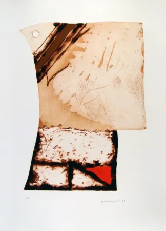 蚀刻版画 Guinovart - Imatges i Terra III