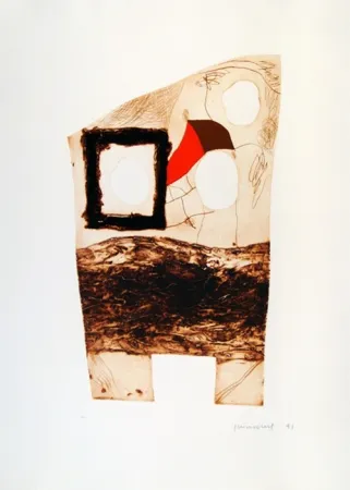 蚀刻版画 Guinovart - Imatges i Terra IV