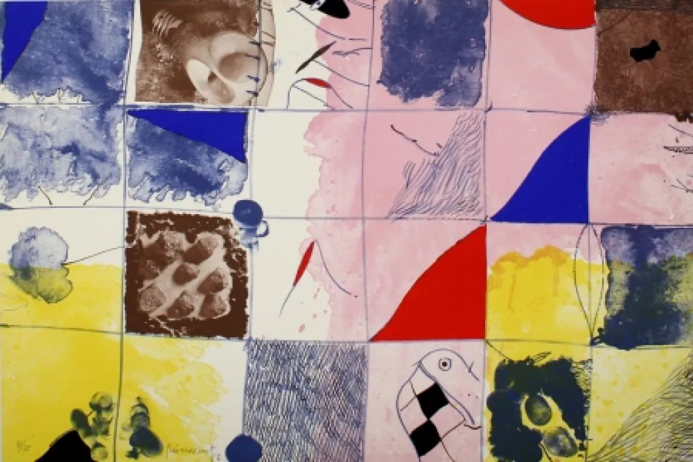 石版画 Guinovart - Joc a terra