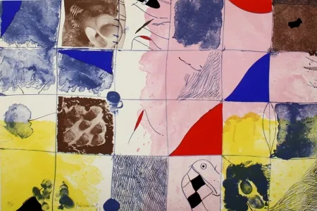 石版画 Guinovart - Joc a terra