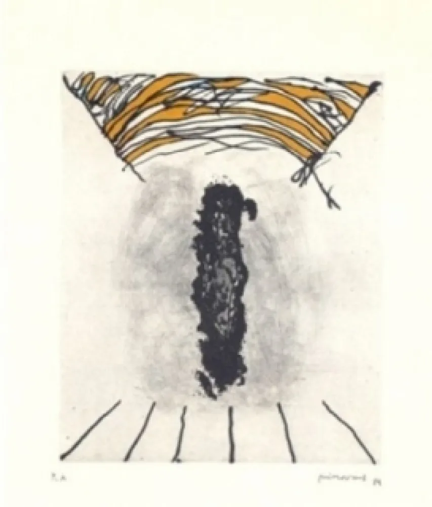 版画 Guinovart - La cara fosca