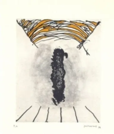 版画 Guinovart - La cara fosca