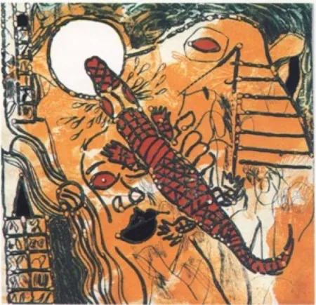 复数作品 Guinovart - Para que los cocodrilos duerman en largas filas...