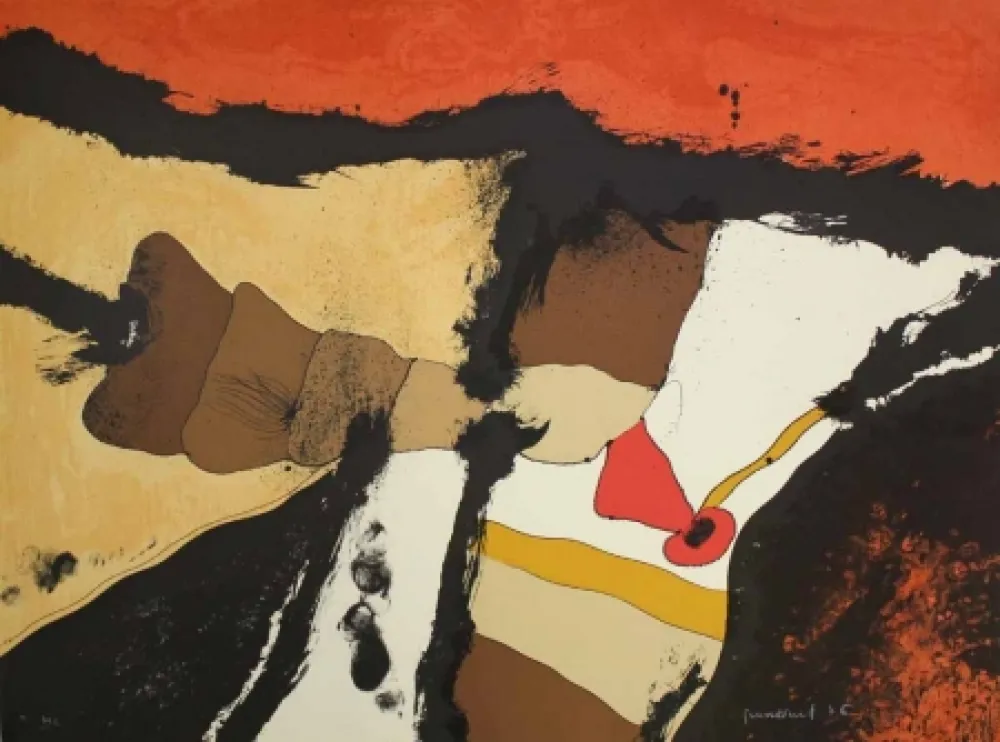 石版画 Guinovart - Pedres articulades