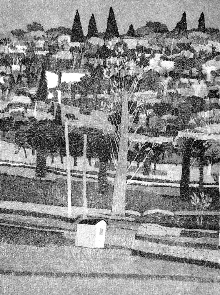 蚀刻版画 Gulino - Paesaggio 1983