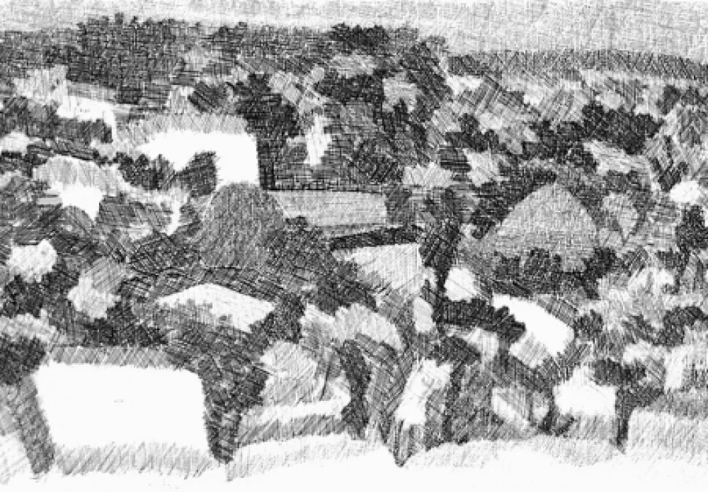 蚀刻版画 Gulino - Paesaggio