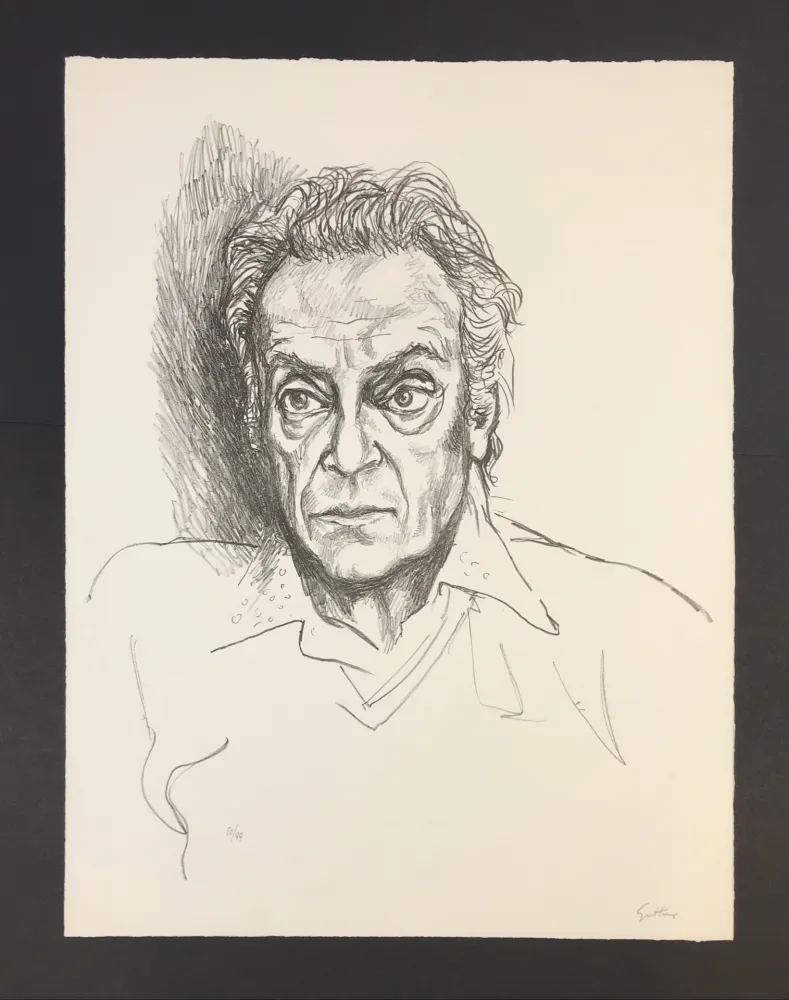 石版画 Guttuso - Autoritratto