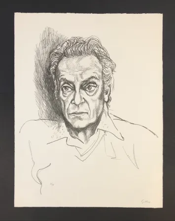 石版画 Guttuso - Autoritratto