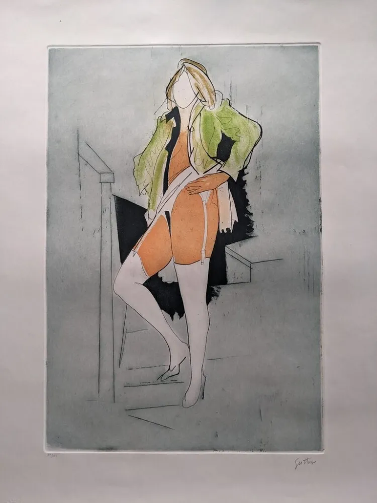 蚀刻飞尘法 Guttuso - Calze Bianche / White Socks