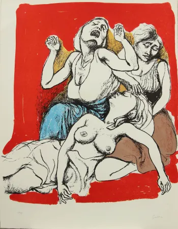 石版画 Guttuso - I VESPRI SICILIANI