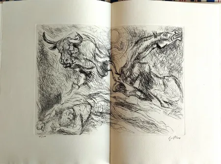 蚀刻版画 Guttuso - Llanto por Ignacio