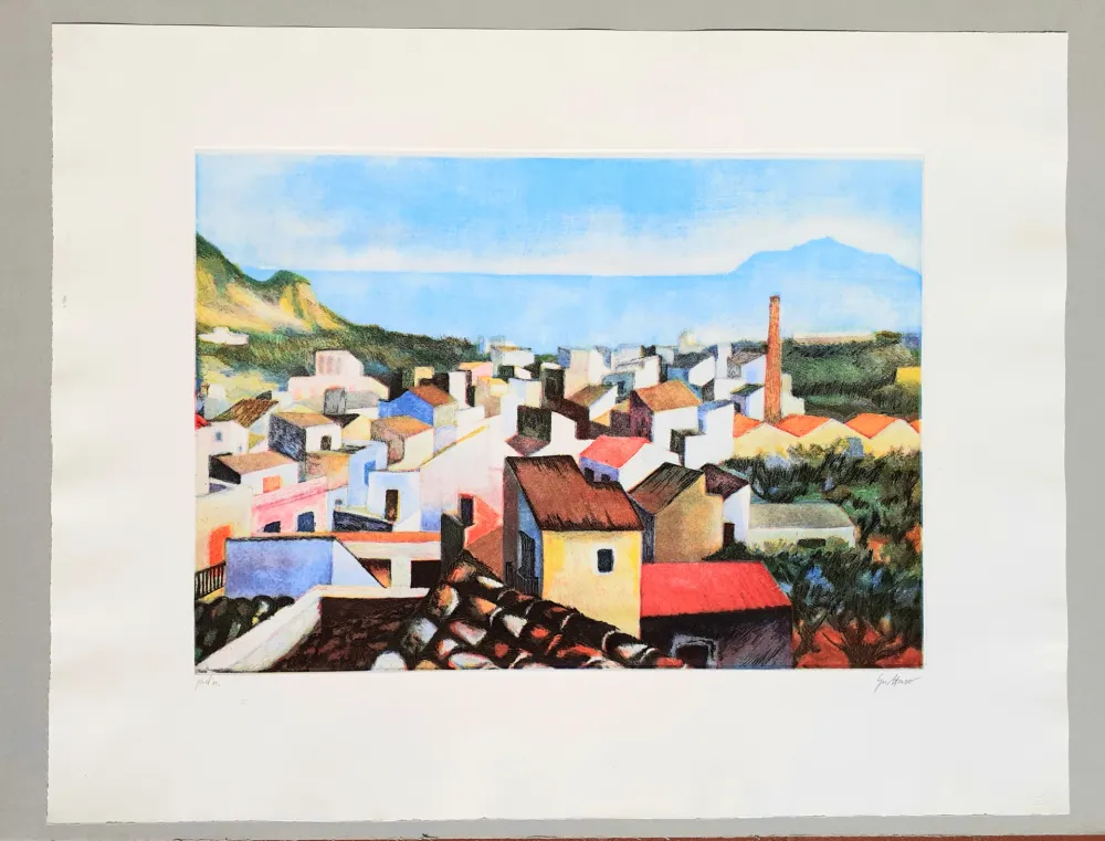 蚀刻飞尘法 Guttuso - Veduta di Bagheria