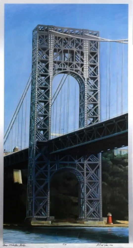 石版画 Haas - George Washington Bridge