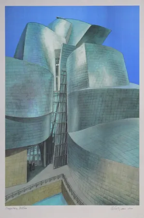 石版画 Haas - Guggenheim Bilbao