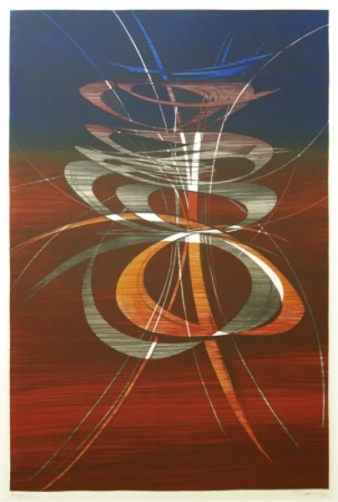 石版画 Haass - Moving Present