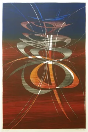 石版画 Haass - Moving Present