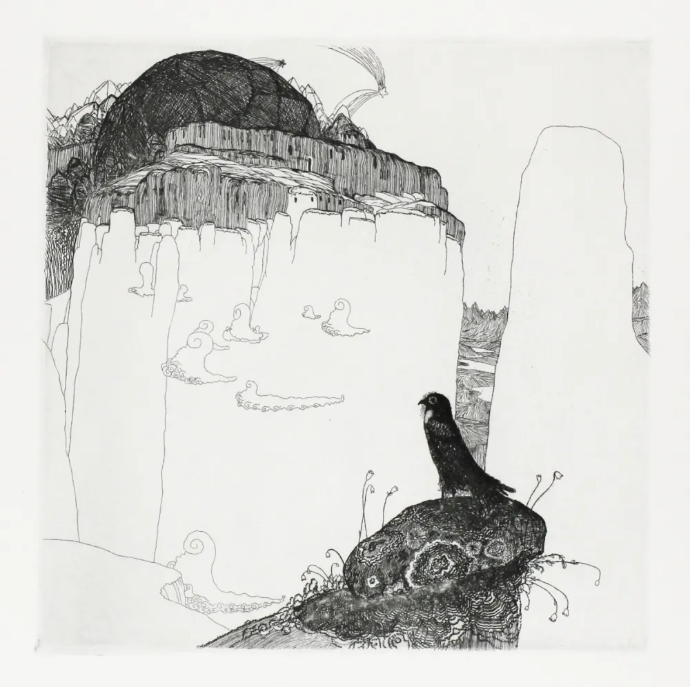 版画 Hablik - Turmfalke (Kestrel)