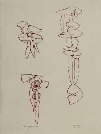 石版画 Hadzi - Sculpture Studies
