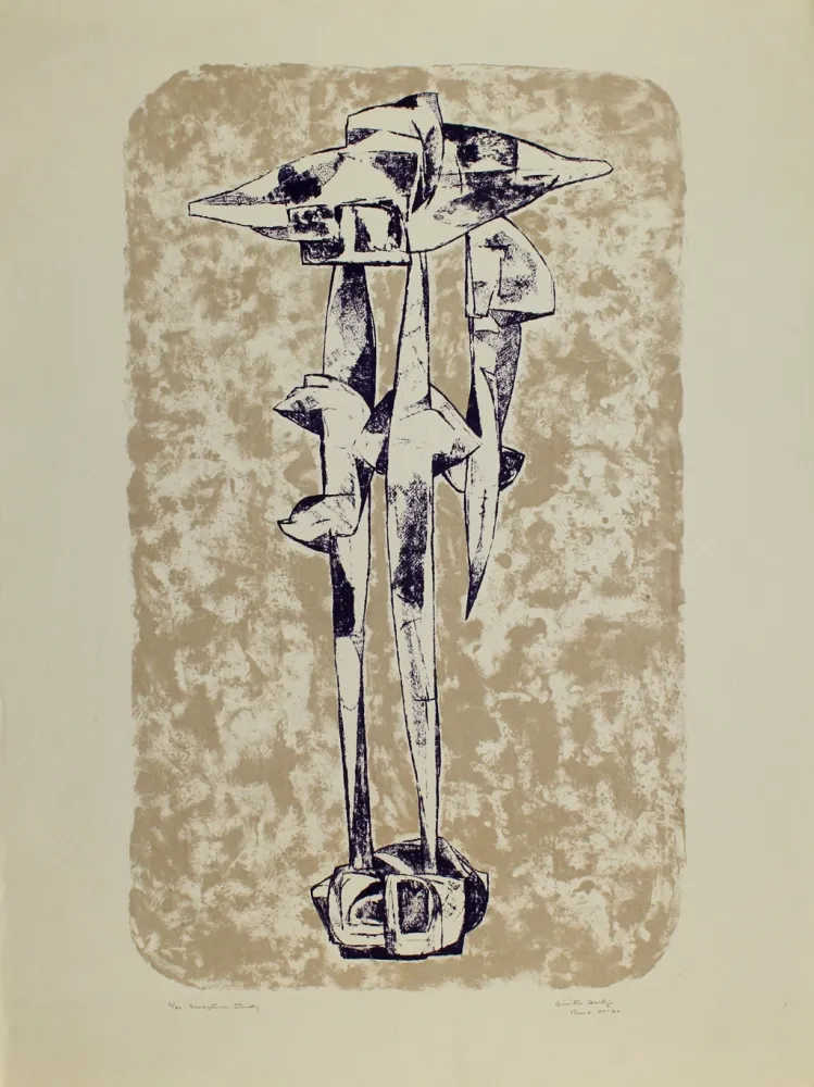 石版画 Hadzi - Sculpture Study