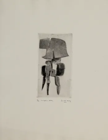 蚀刻飞尘法 Hadzi - Sculpture Study