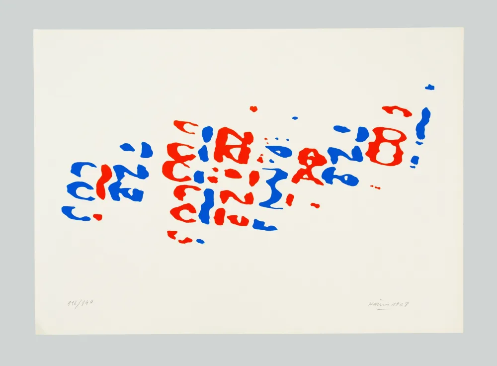 石版画 Hains - Cinzano