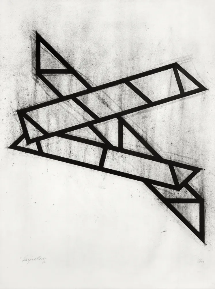 石版画 Hall - Composition