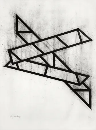 石版画 Hall - Composition