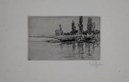 版画 Halm - Anleger