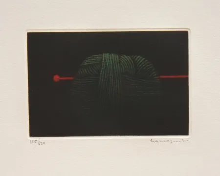 美柔汀铜版画 Hamaguchi - Ball of Green Yarn 