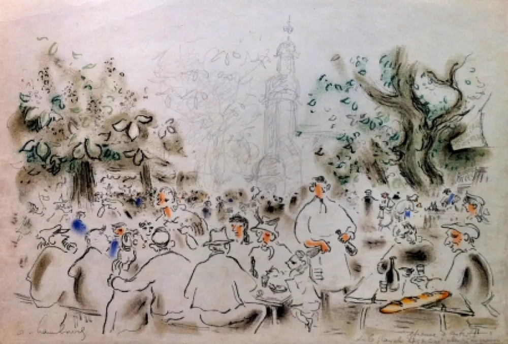 石版画 Hambourg - Lumière de Honfleur