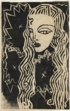 木刻 Hamerschlag - Portrait