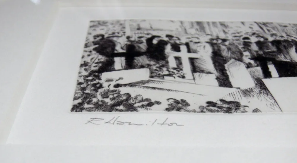 蚀刻版画 Hamilton - With unfeigned regret (Illustration for James Joyce’s ‘Ulysses’, 1989)