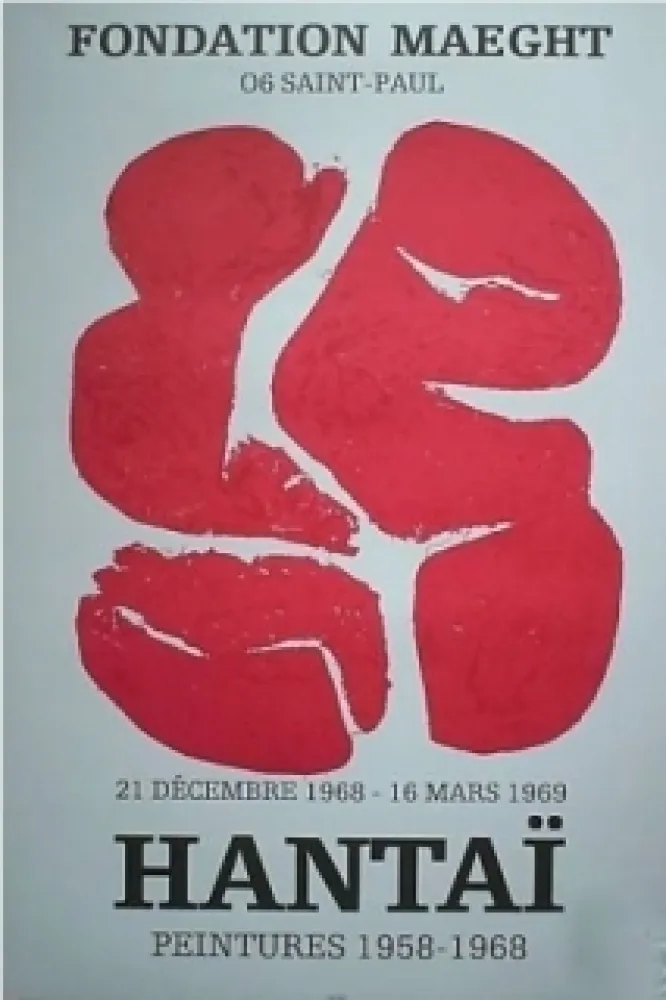 石版画 Hantai - Exposition saint pol de vence