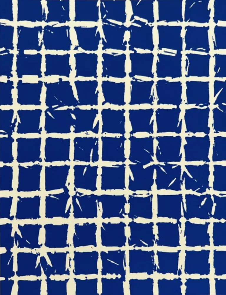 丝网印刷 Hantai - Serigraphie bleue 
