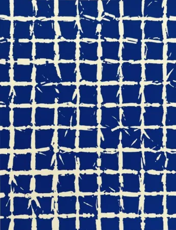 丝网印刷 Hantai - Serigraphie bleue 