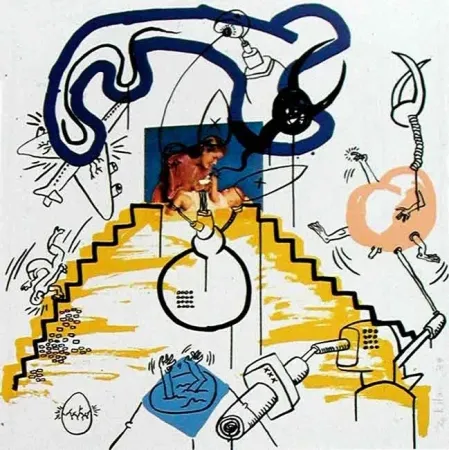 丝网印刷 Haring - Apocalypse