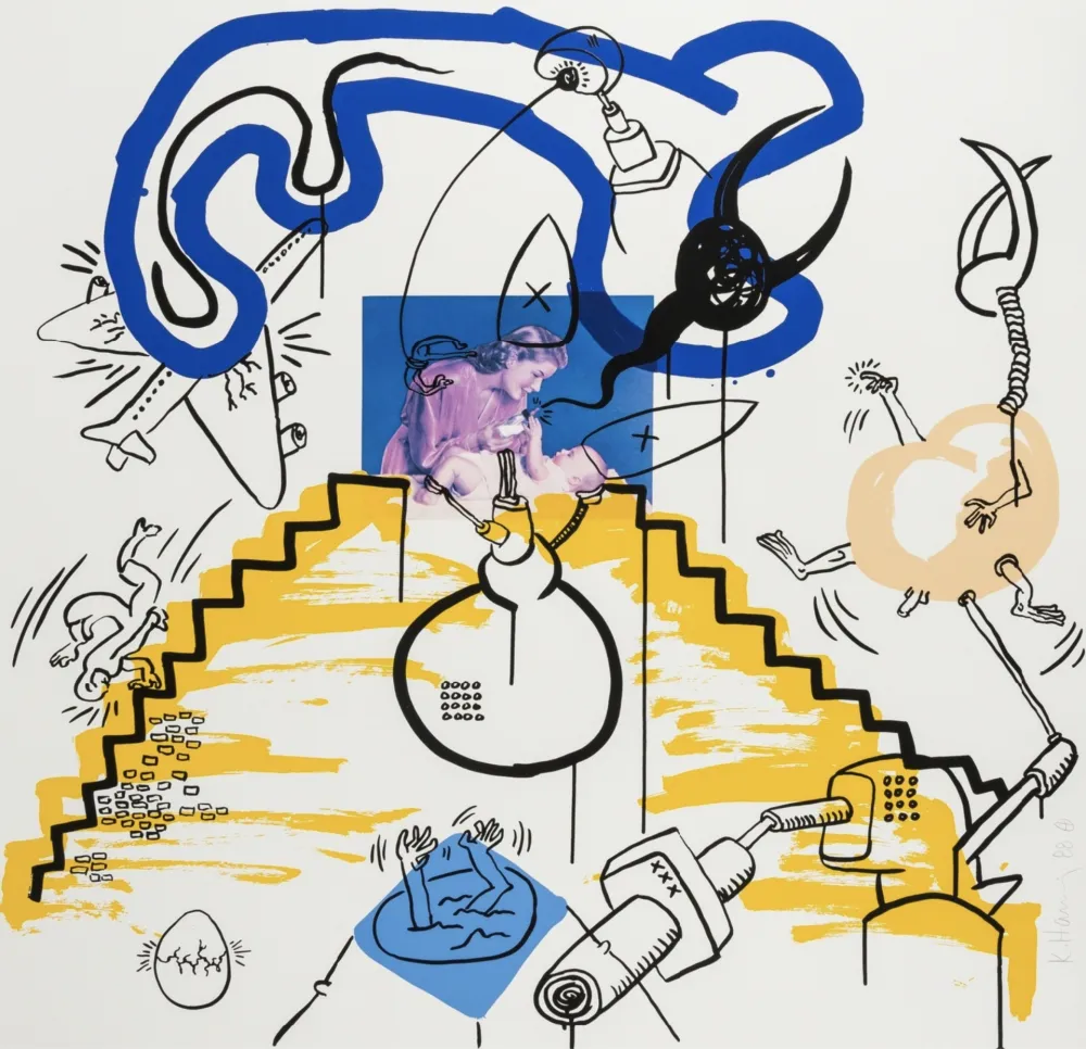 丝网印刷 Haring - Apocalypse 3