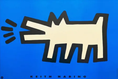 丝网印刷 Haring - Barking Dog