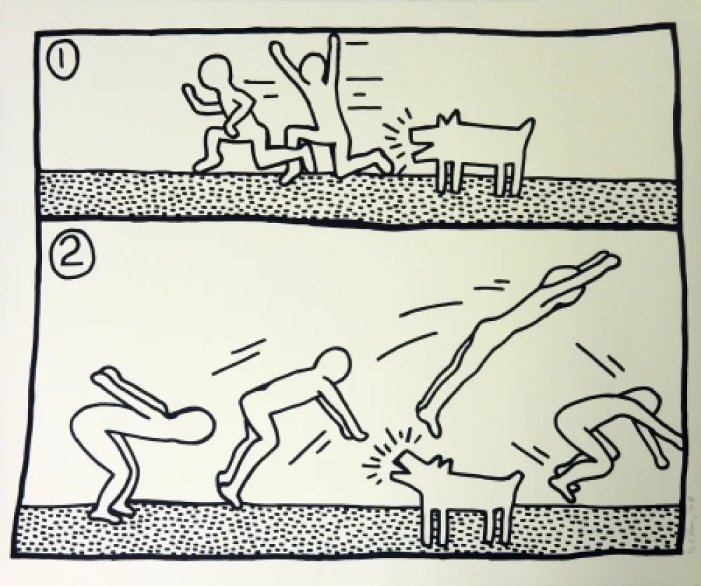 丝网印刷 Haring - Blueprint #12