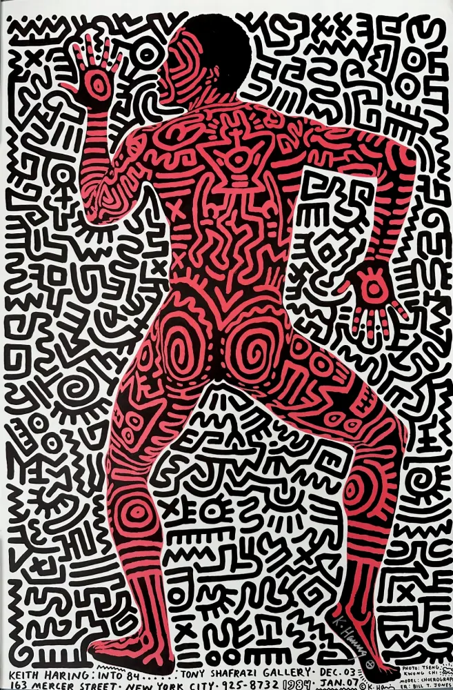 石版画 Haring - Into 84