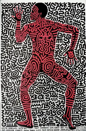 石版画 Haring - Into 84